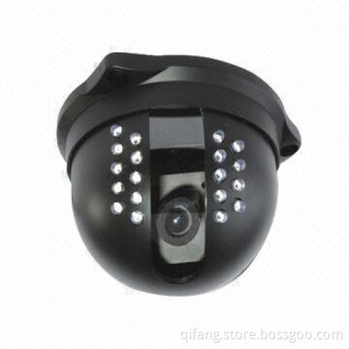 CCD Dome Camera with 18-piece LED Light, Auto White Balance and 20m IR Distance